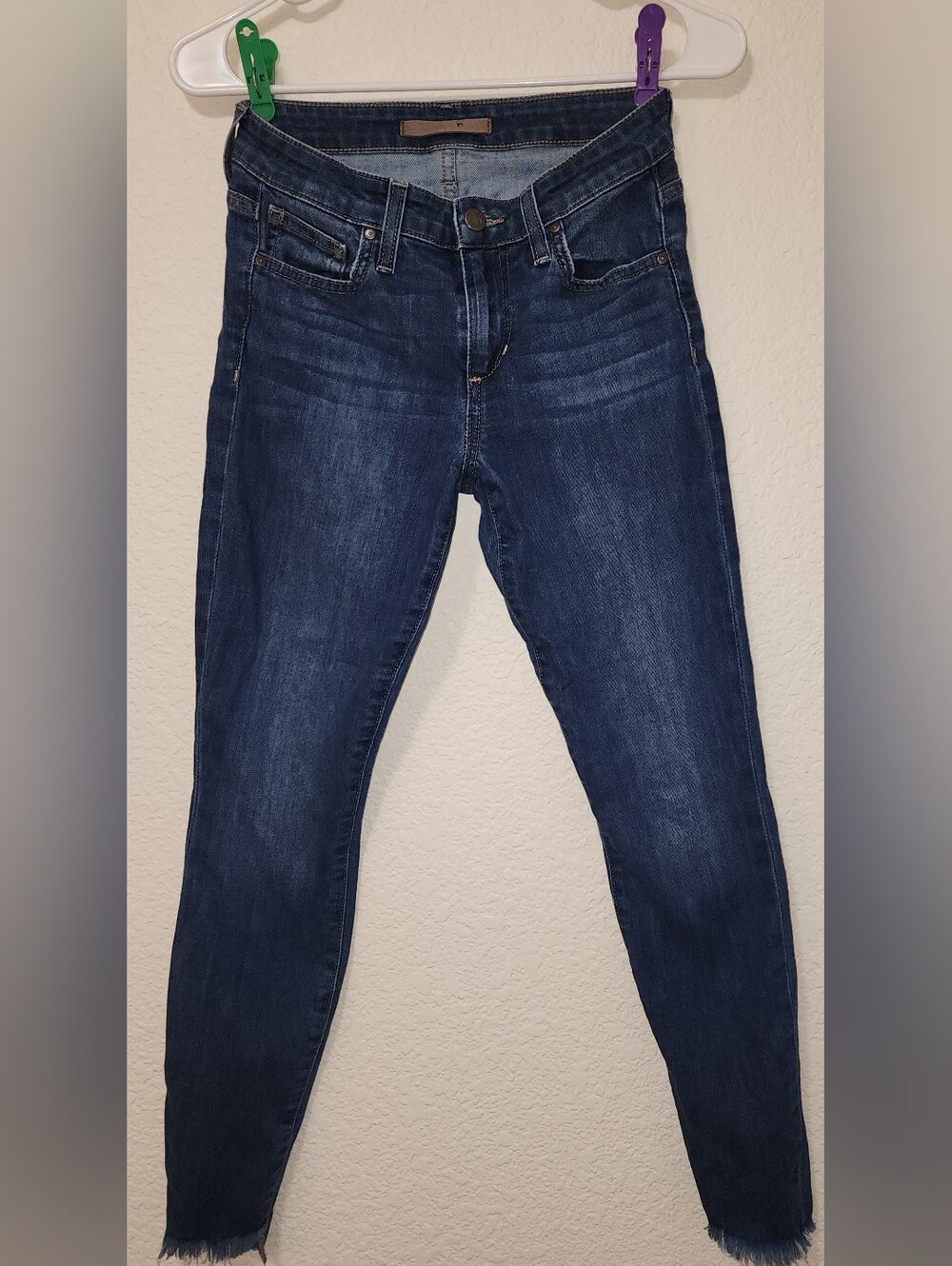 JOE’S JEANS Maria Wash Skinny Ankle Raw Hem Size 25